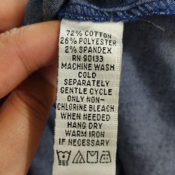 Linea by Louis Dell'Olio Navy Cotton Jacket Women's Size M Blue Gold Buttons - Picture 8 of 10